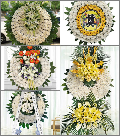 湖北孝感市大悟县东新乡陈湾村花圈速递